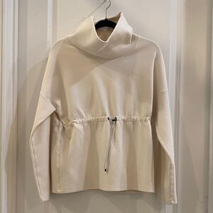 Varley Off-White Cowl Neck Sweater